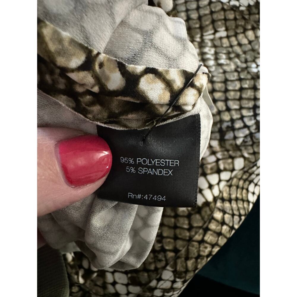 Norma Kamali Python Snake Print Blazer Jacket Boo… - image 7